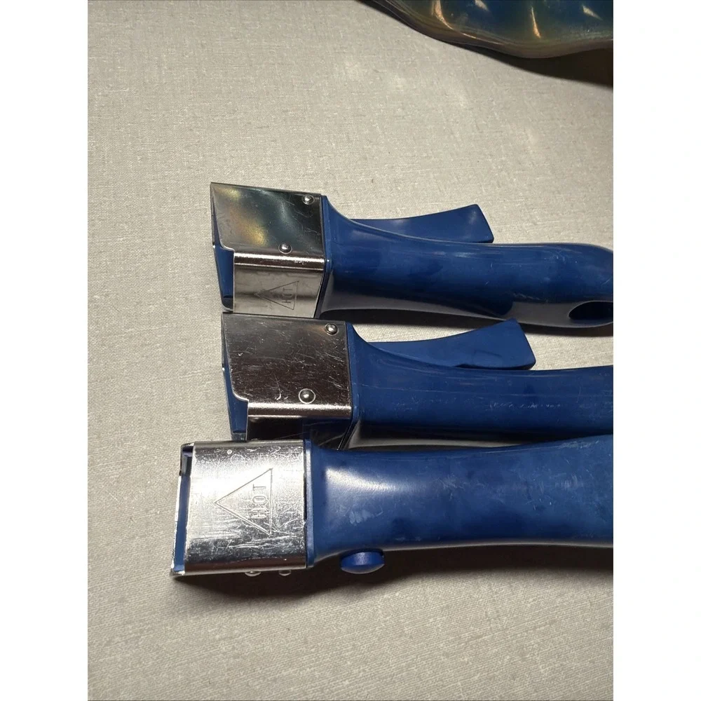 Set of 3 Arcoflam Princess House Nouveau Cookware Detachable Blue  Handles Only